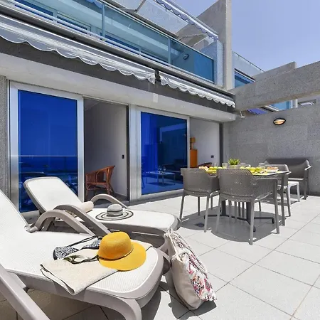 شقة Luxury Beachfront Mogan